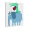 Stupell Industries Elephant & Alligator with Acoustic Guitar Canvas By Carla Daly